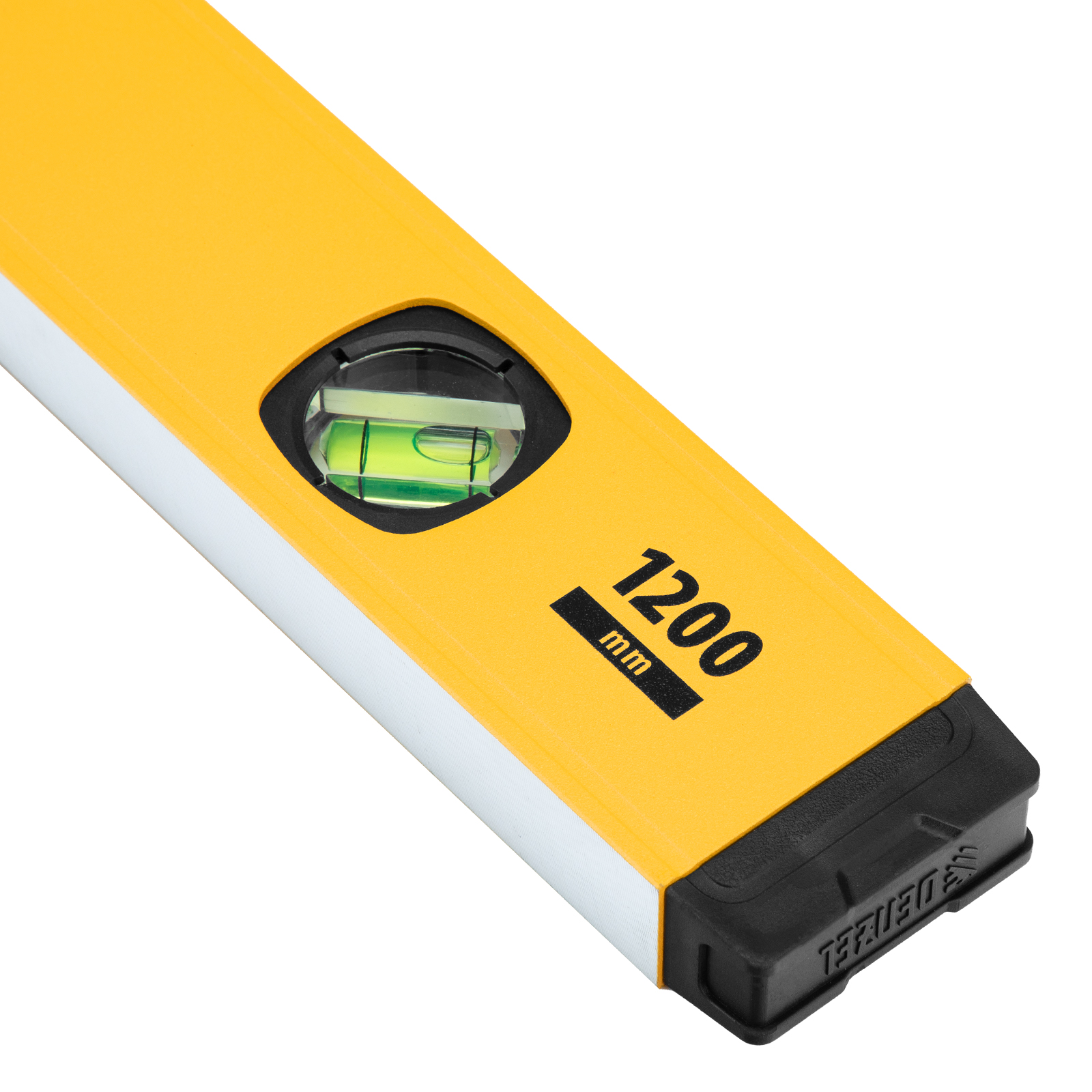 Уровень алюминиевый, магнит, фрезерованный, 3 глазка (1 зеркал.), 0,5 мм/м, 1200 мм Denzel