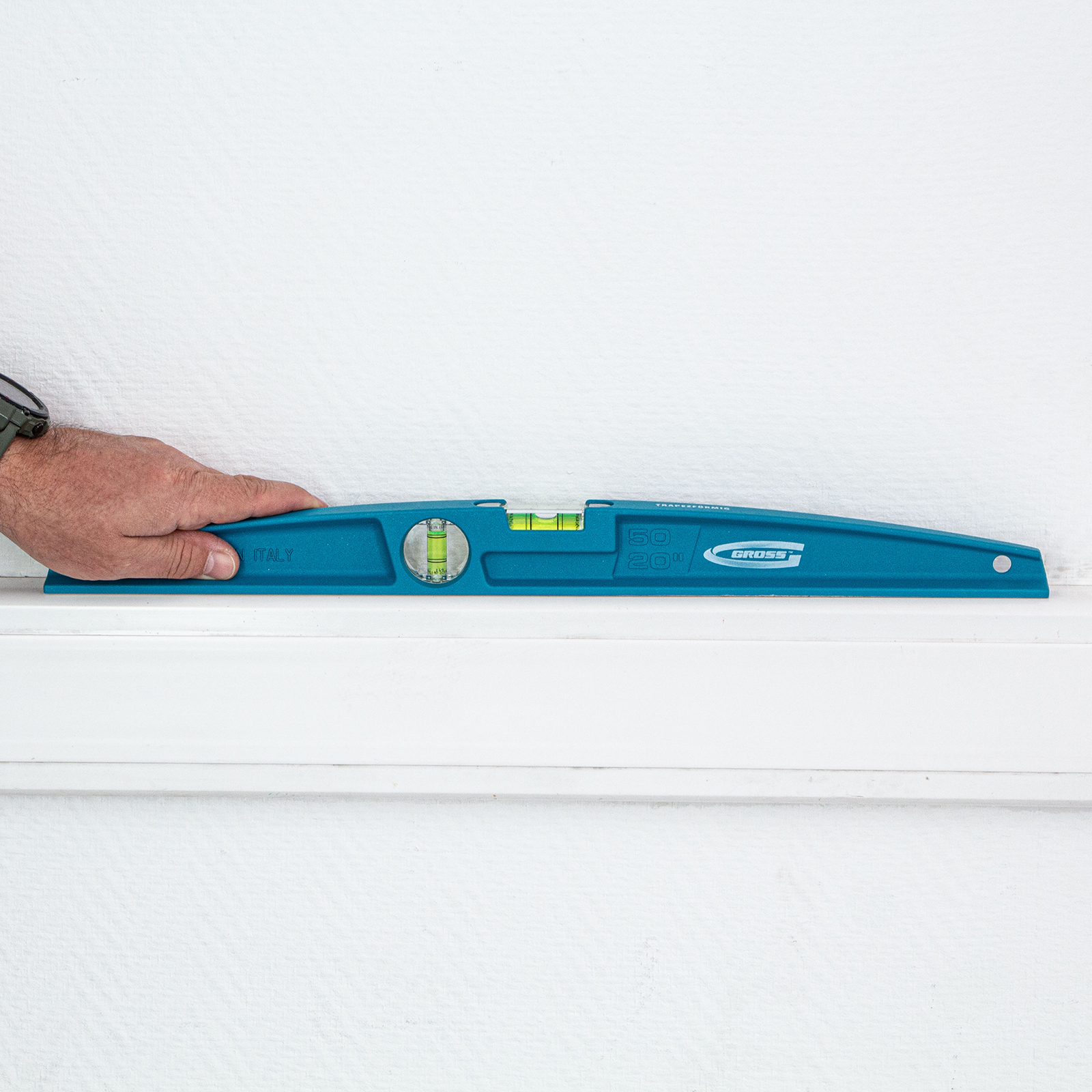 Уровень литой, 500 мм, 2 глазка Gross