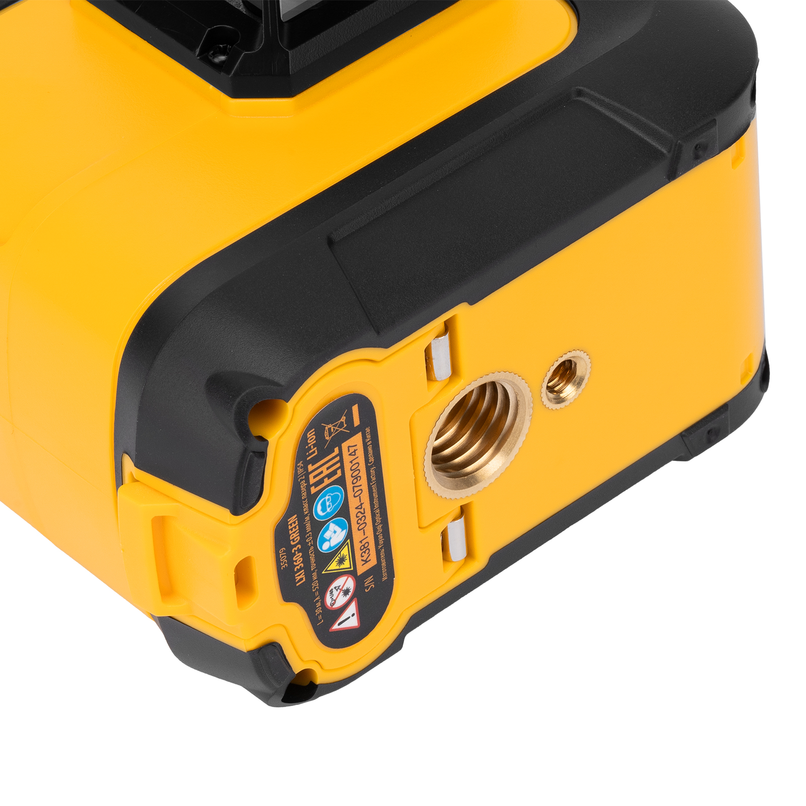 Лазерный уровень мультипризм. LXI 360-3 Green, 30 м, 520 нм, акк. Li 2800 mAh, резьба 1/4"// Denzel