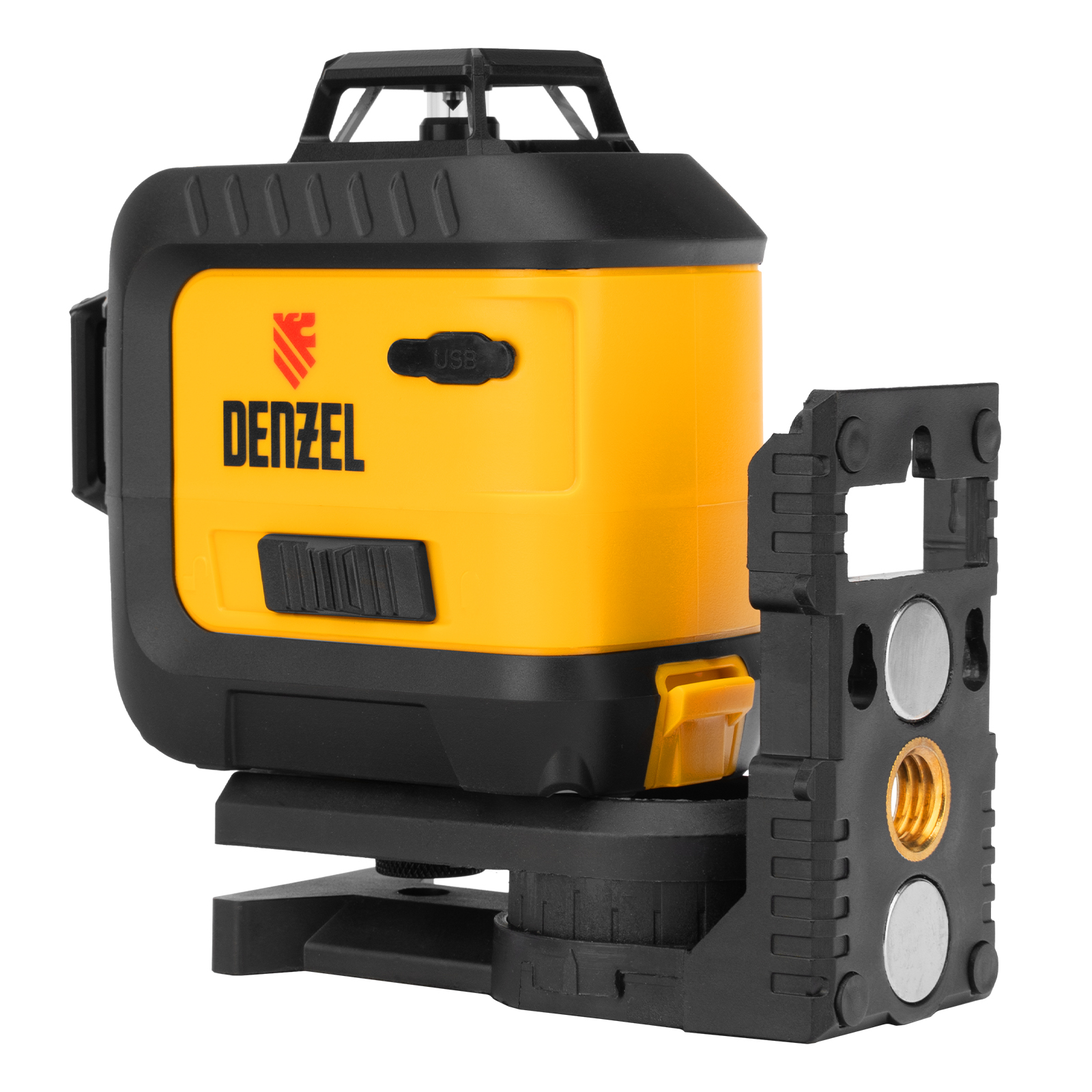 Лазерный уровень мультипризм. LXI 360-2 Green, 30 м, 520 нм, акк. Li 2800 mAh, резьба 1/4"// Denzel