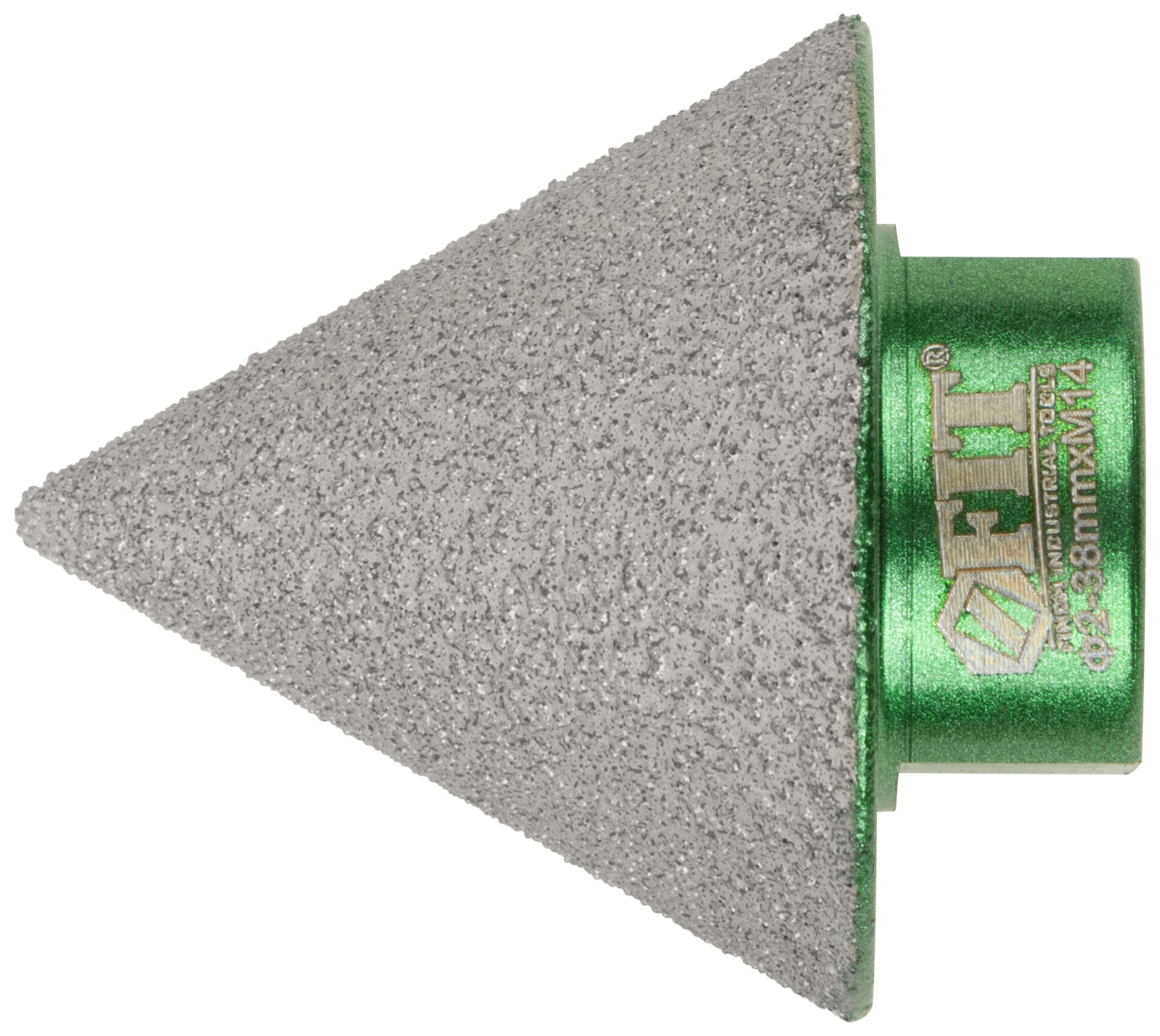 Фреза алмазная конусная для УШМ Профи, хвостовик М14, 2-38 мм