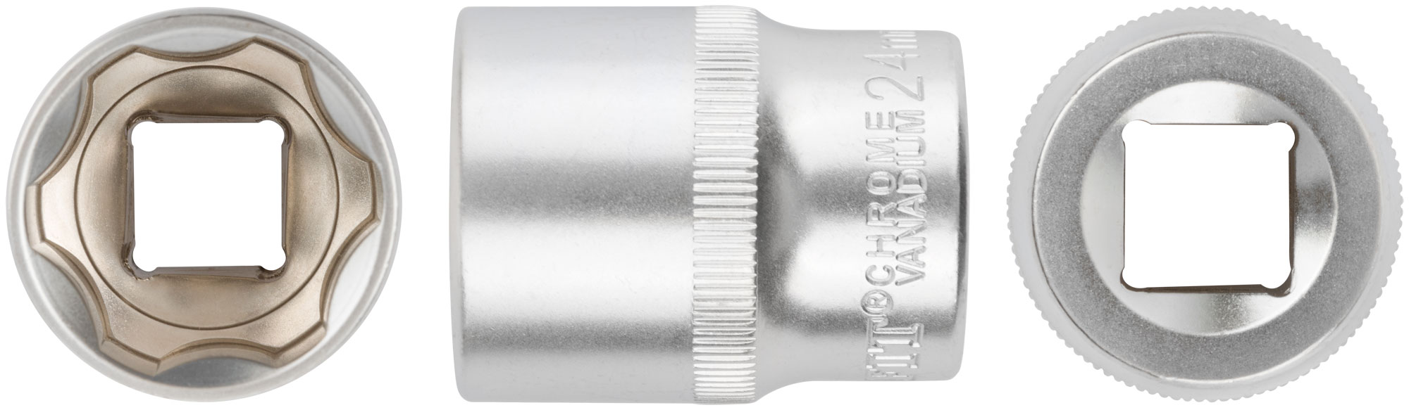 Головка 6-гранная CrV  1/2"  24 мм