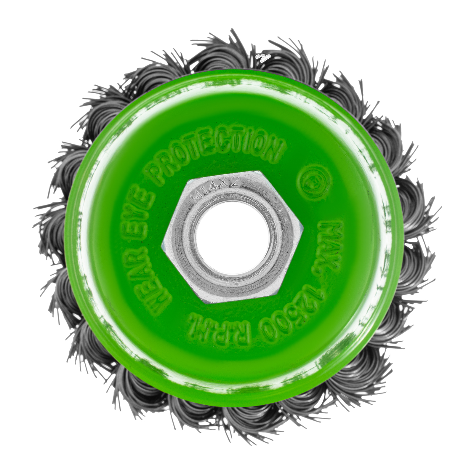 Щетка для УШМ, 75 мм, М14, "чашка", крученая металлическая проволока Сибртех