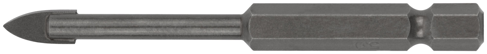 Сверло по кафелю и стеклу, шестигранный U-хвостовик под биту  5х70 мм