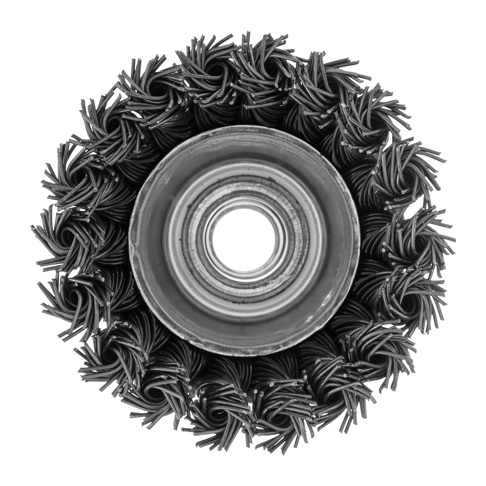 Щетка для УШМ, 75 мм, М14, "чашка", крученая проволока 0.8 мм Matrix