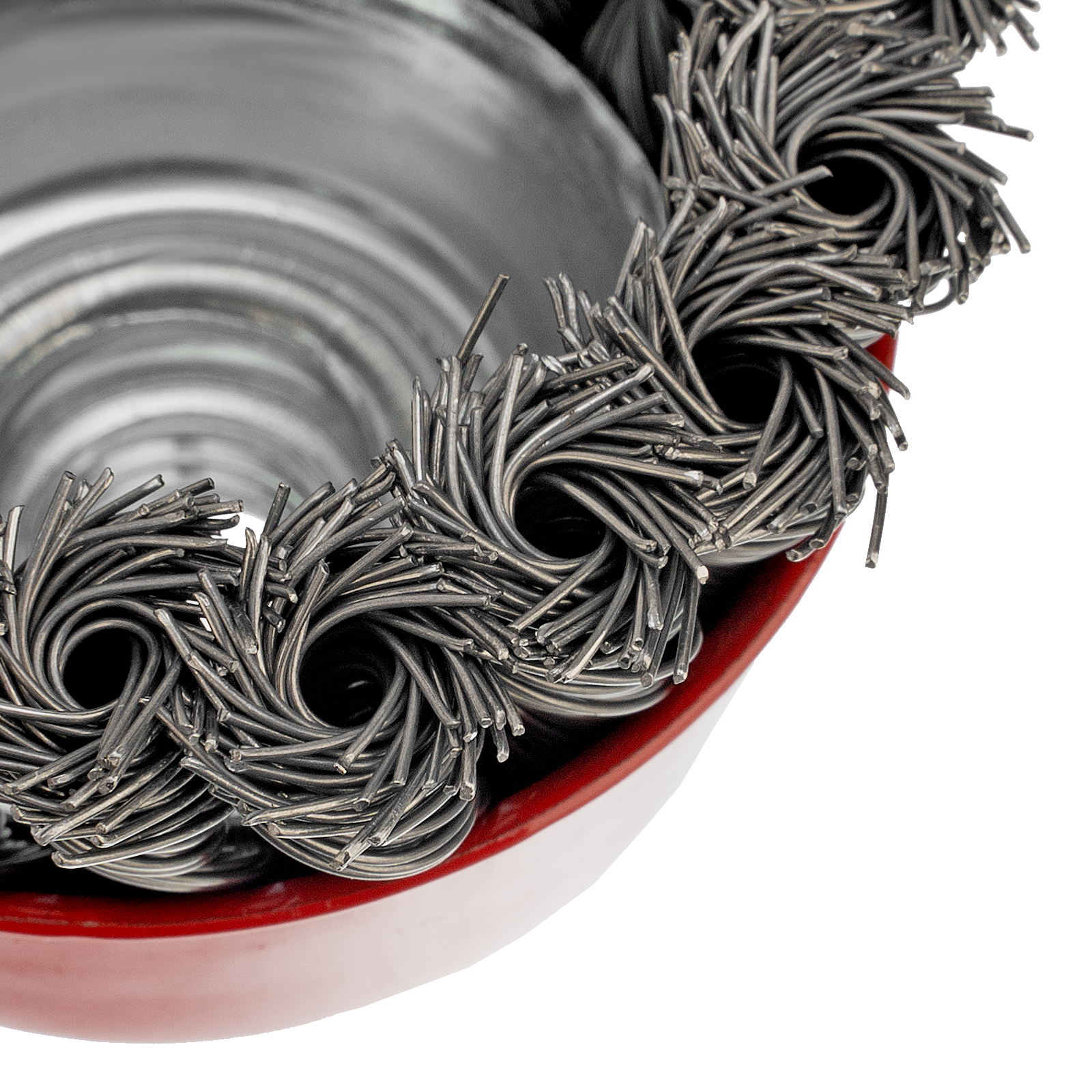 Щетка для УШМ, 75 мм, М14, "чашка", крученая проволока 0.5 мм Matrix