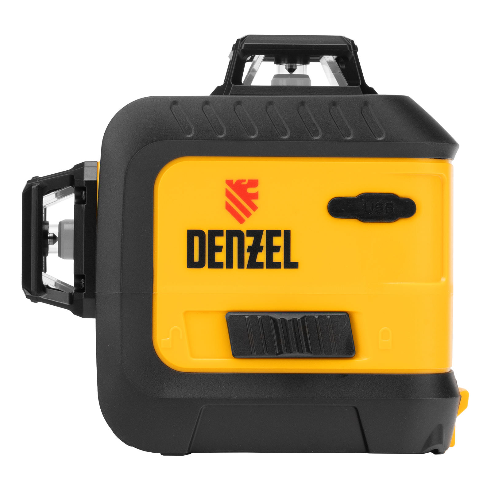 Лазерный уровень мультипризменный LX 360-3 Red, 30 м, 635 нм, аккумулятор Li 2800 мАч, резьба 5/8" Denzel