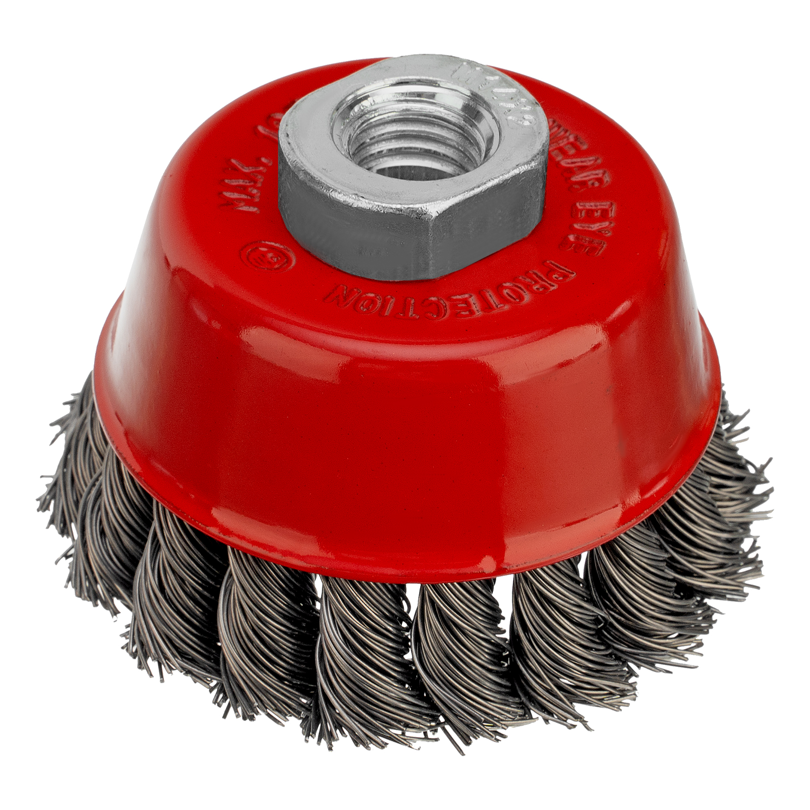 Щетка для УШМ, 75 мм, М14, "чашка", крученая проволока 0.5 мм Matrix