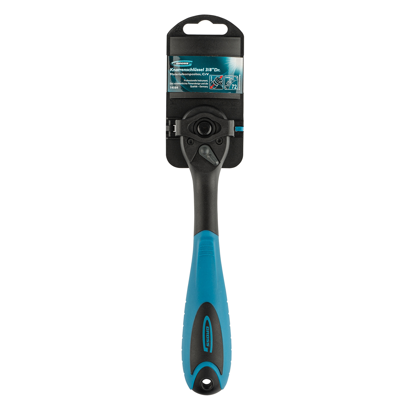 Ключ-трещотка 3/8", CrV, 72 зуба, с быстрым сбросом Gross