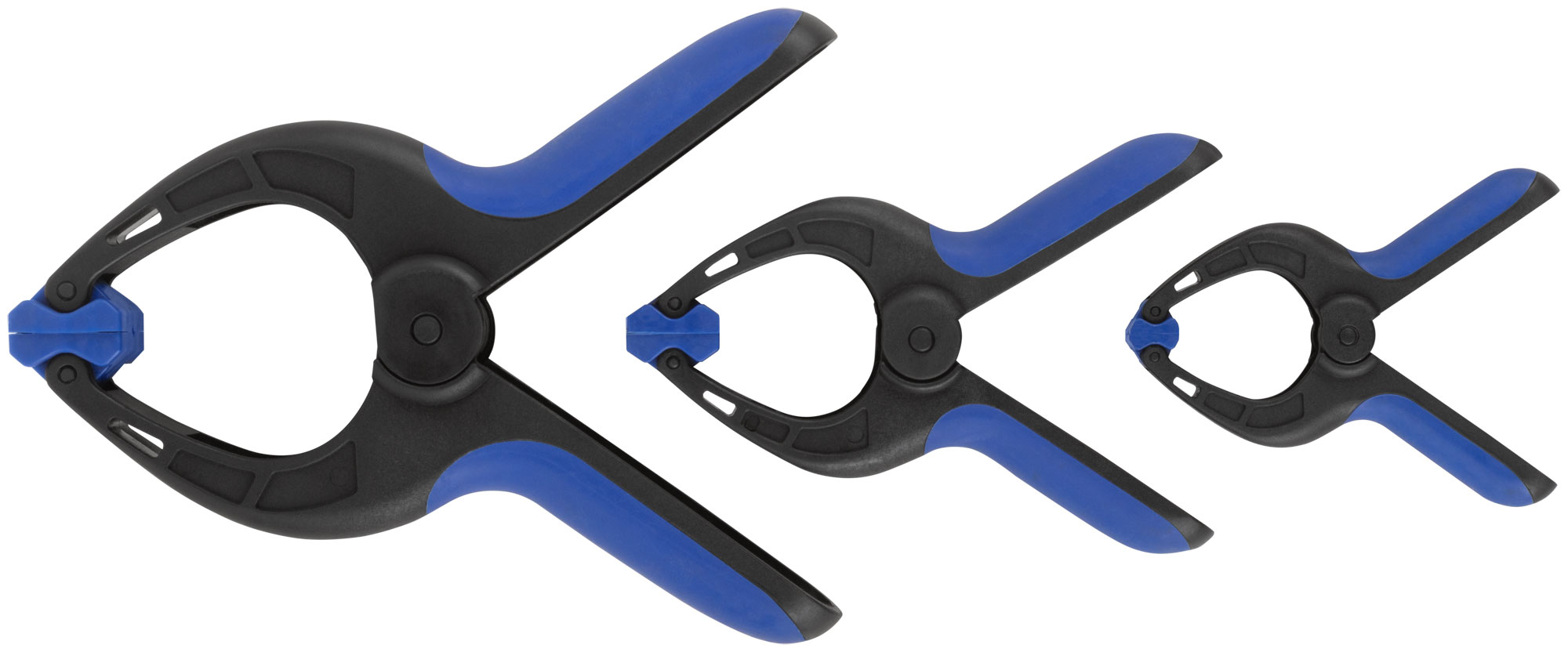 Набор быстрозажимных струбцин нейлоновых 75x40 мм, 100x50 мм, 150x80 мм