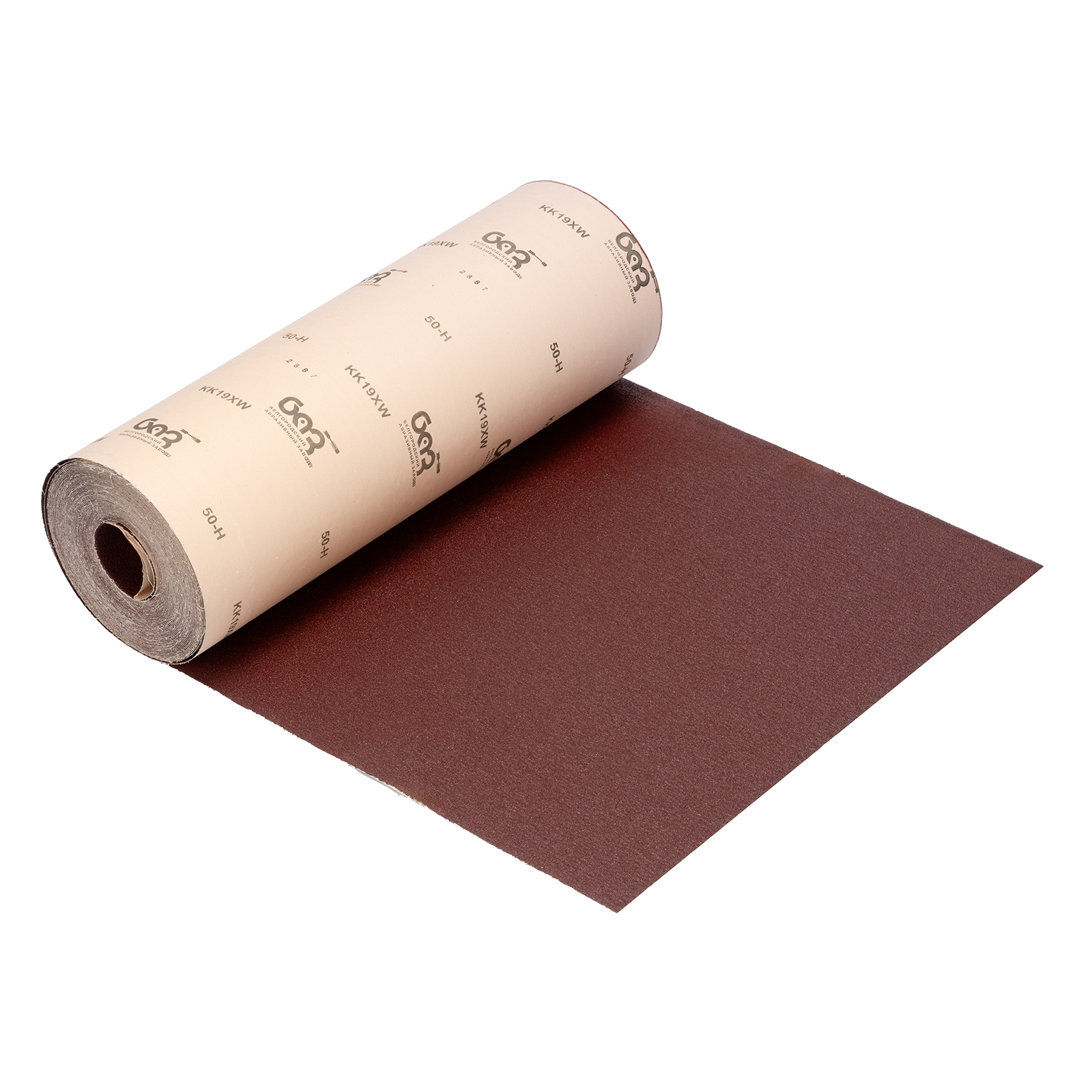 Шкурка на тканевой основе, зернистость № 50.775 мм х 30 м, "БАЗ" Россия