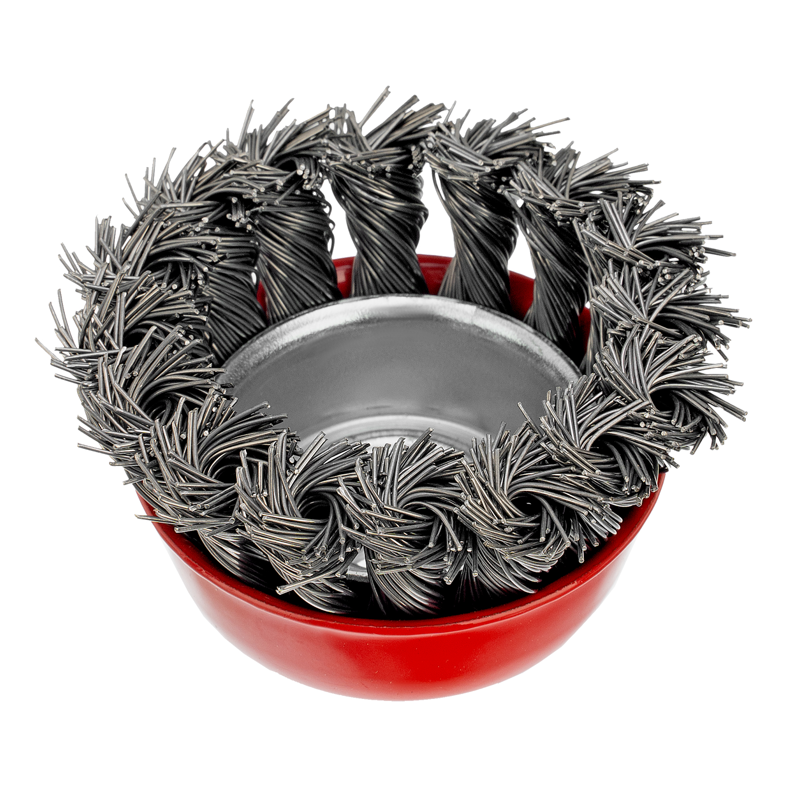 Щетка для УШМ, 65 мм, М14, "чашка", крученая проволока 0.5 мм Matrix