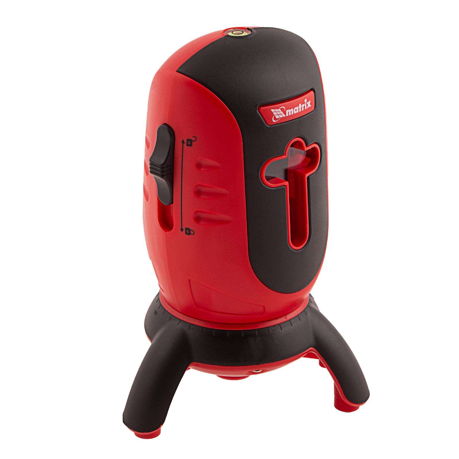 Уровень лазерный ML01T, дальность 10 м, точность ± 0,5 мм, / 1 м, длина волны 650 нм, проекция 1 вертикальная 1 горизонтальная плоскость, резьба под штатив 5/8", штатив в комплекте Matrix