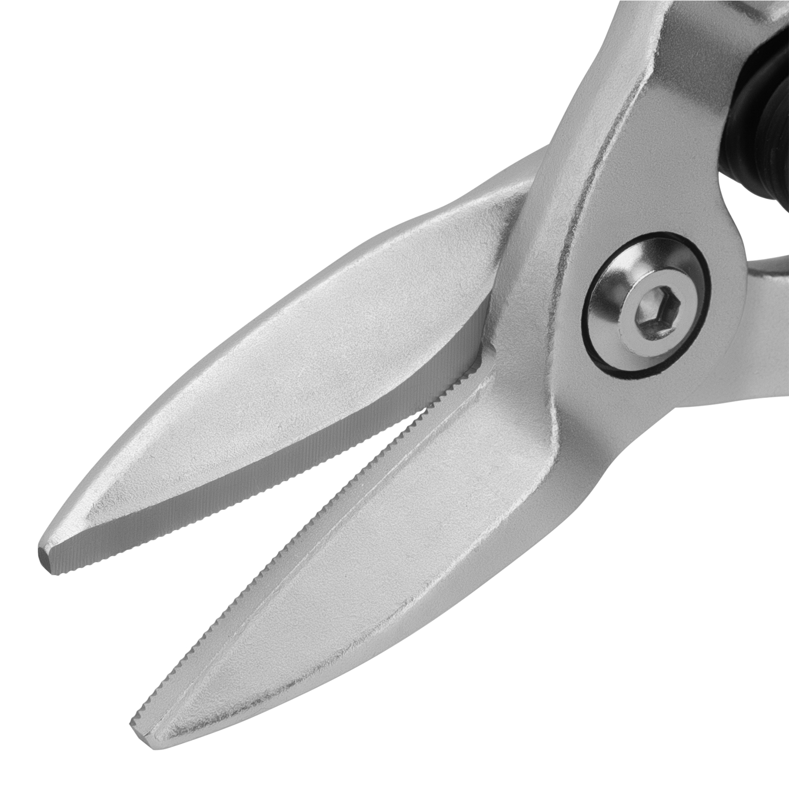 Ножницы по металлу, 270 мм, прямой рез, сталь-CrMo, трехкомпонентные рукоятки Denzel