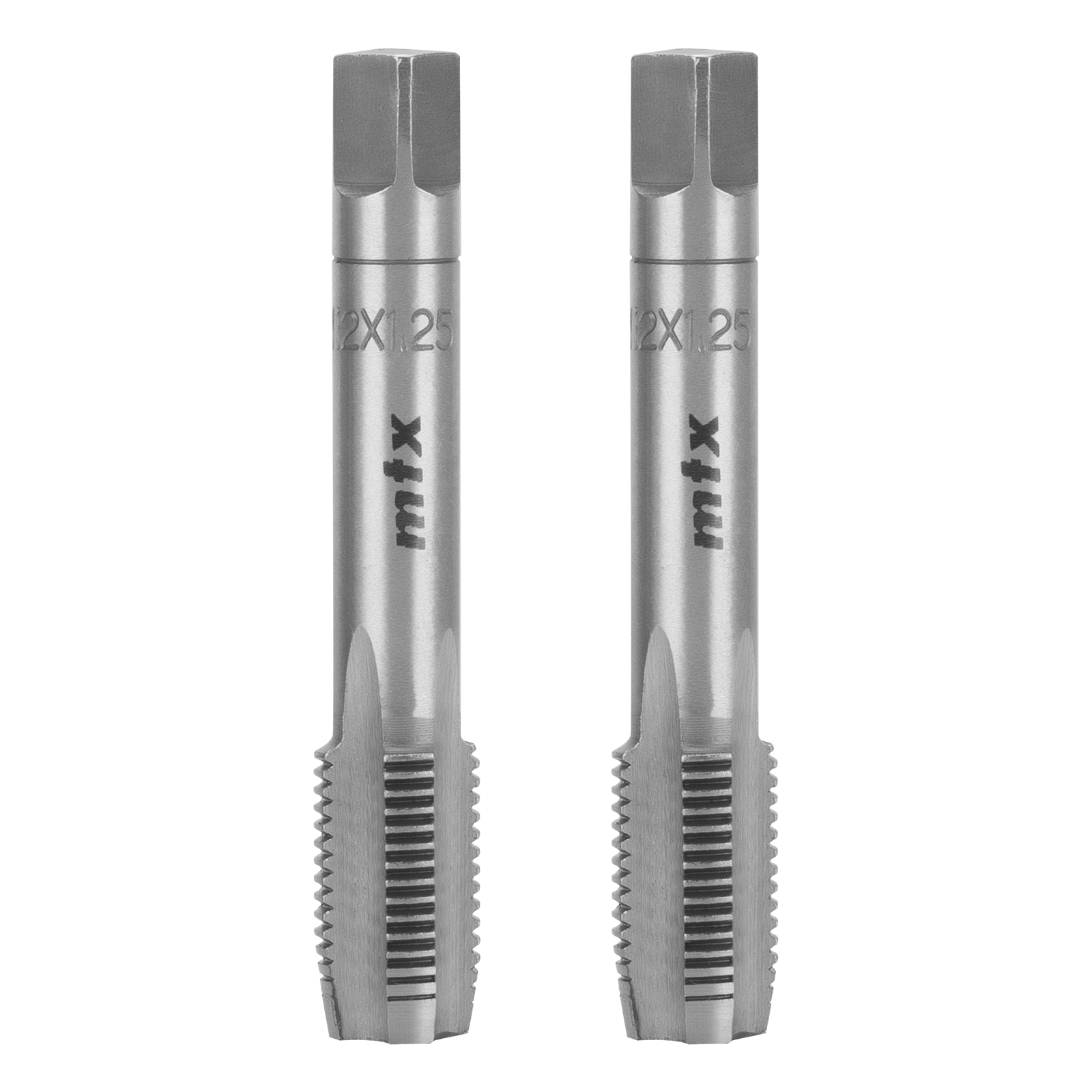 Метчик ручной М12 х 1.25 мм, комплект из 2 шт Сибртех