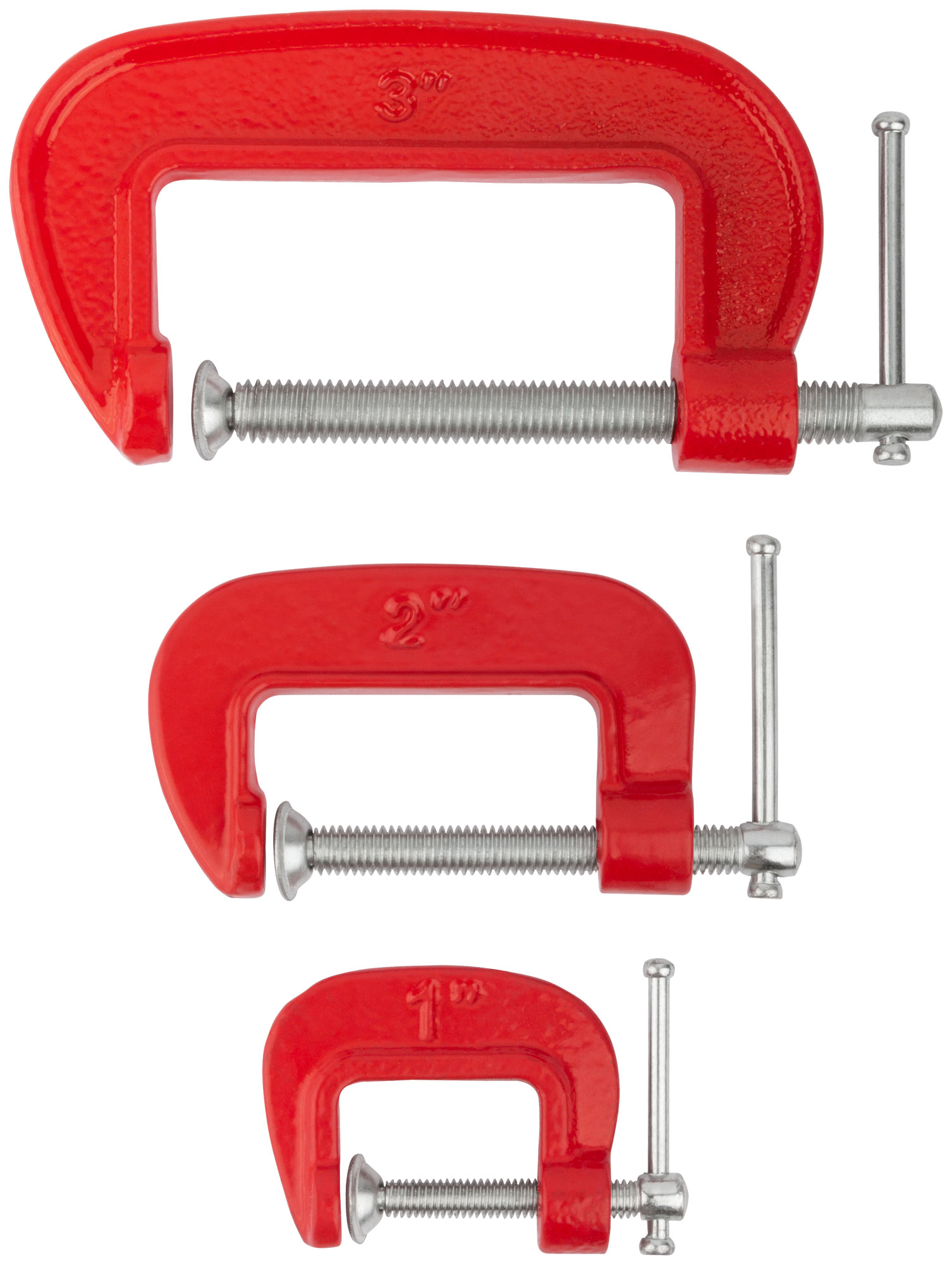 Струбцины тип "G", набор 3 шт. 1", 2", 3"