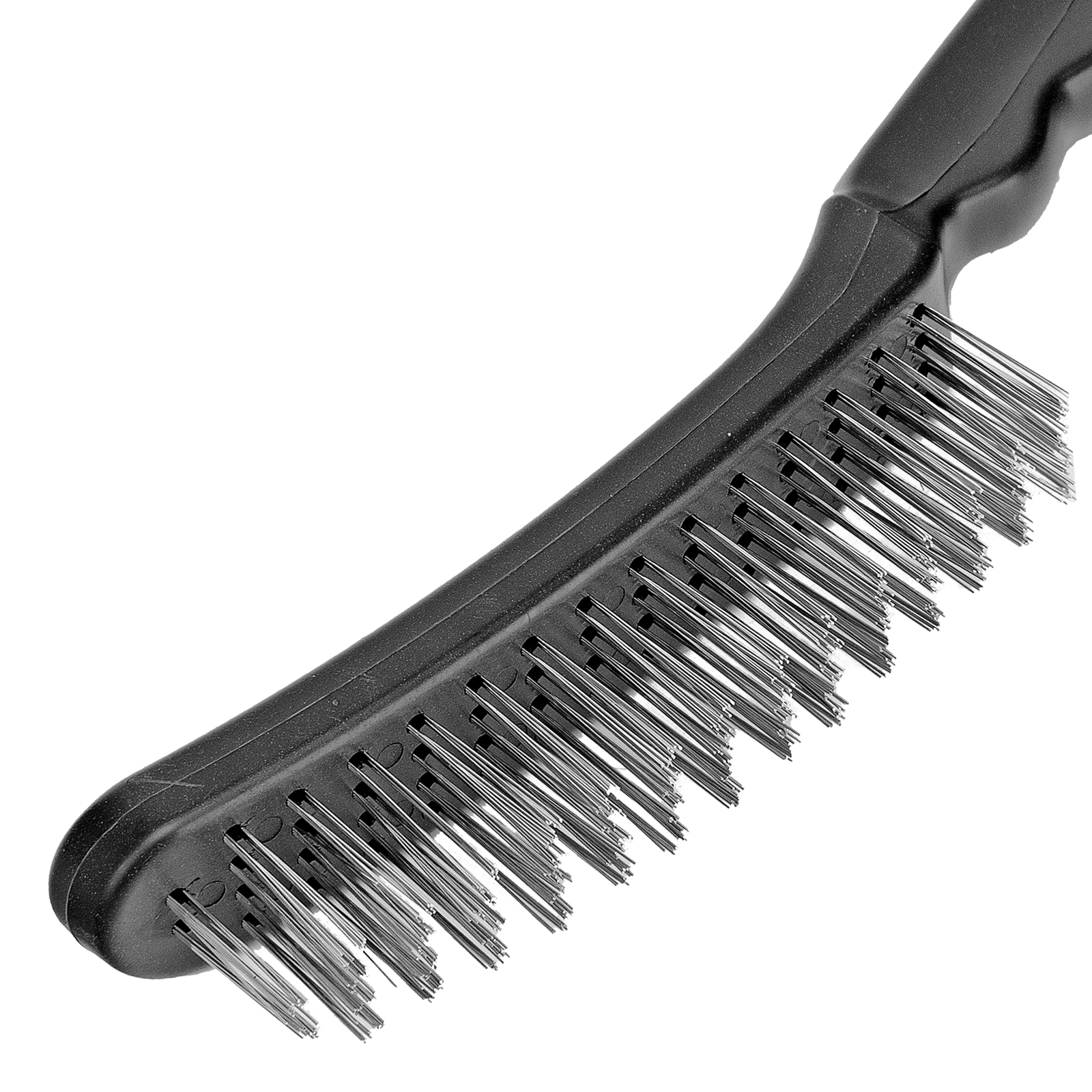 Щетка четырехрядная металлическая с пластмассовой ручкой Sparta