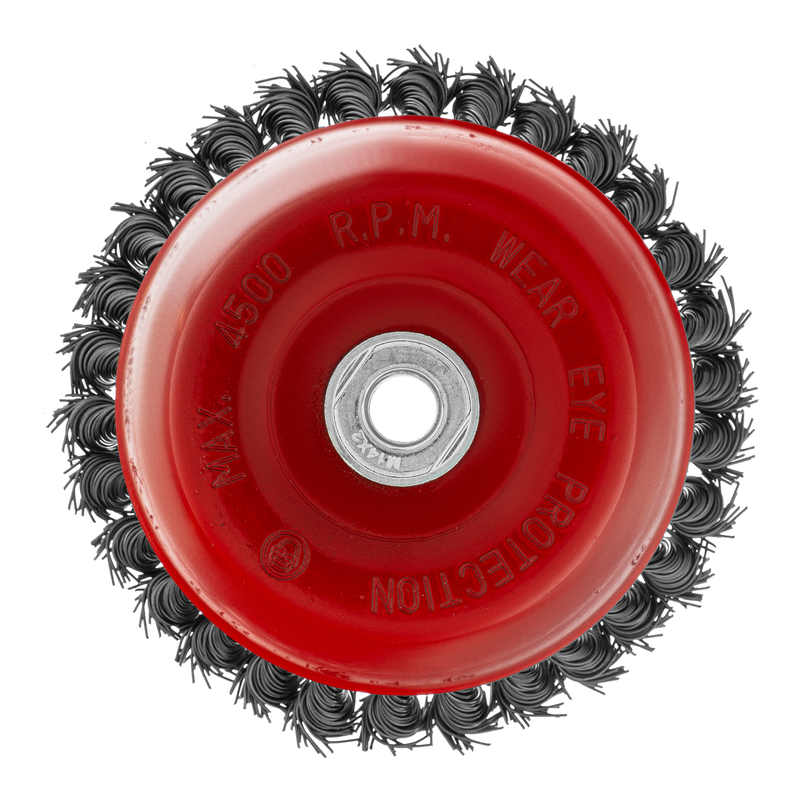 Щетка для УШМ, 150 мм, М14, "чашка", крученая проволока 0.8 мм Matrix