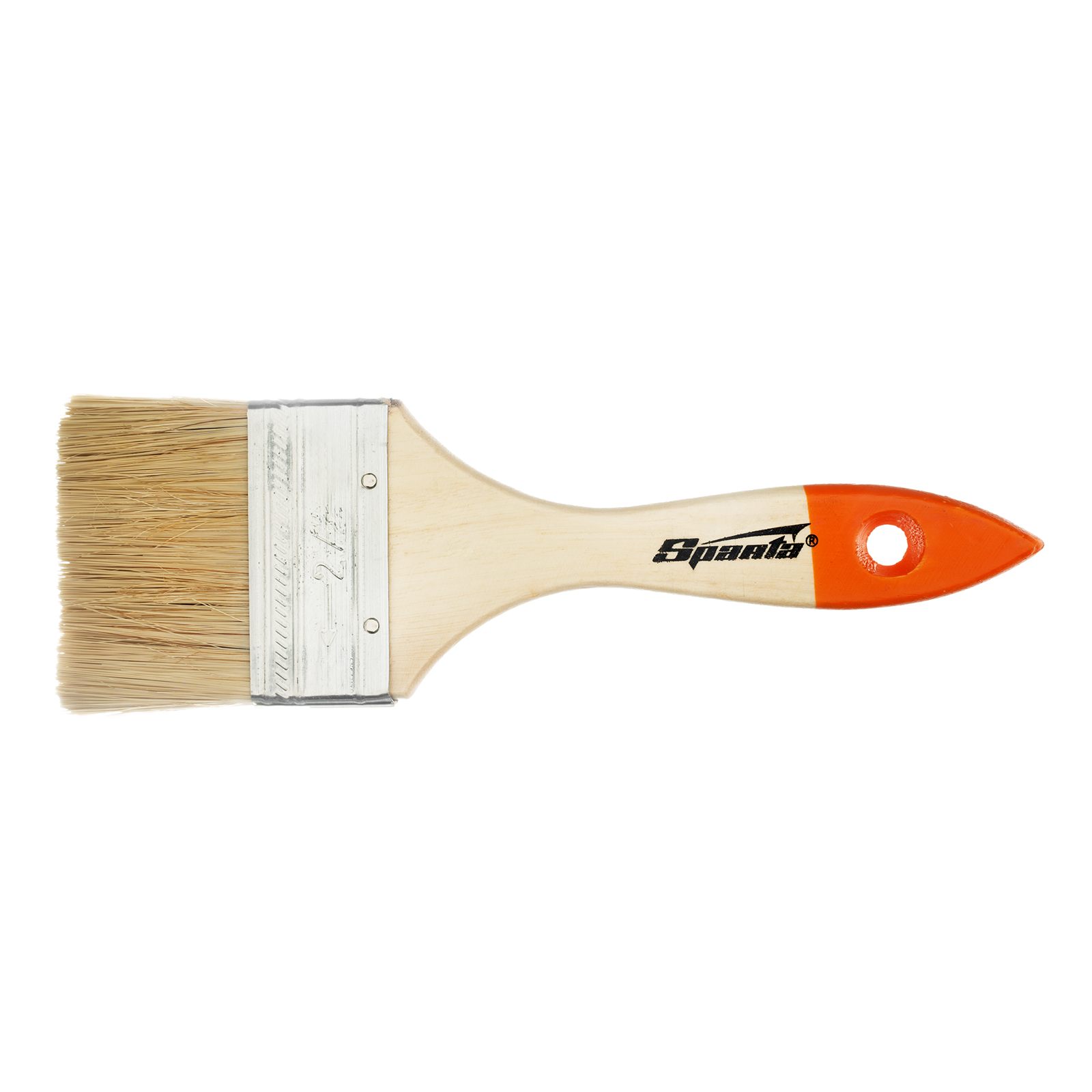 Кисть плоская Slimline 2.5" (63 мм), натуральная щетина, деревянная ручка Sparta