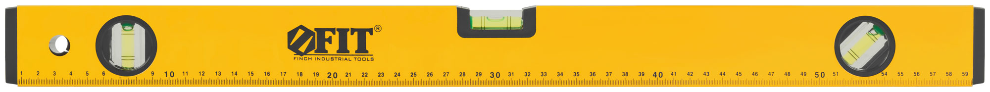 Уровень "Стайл", 3 глазка, желтый усиленный корпус, фрезер. рабочая грань, шкала, Профи  600 мм