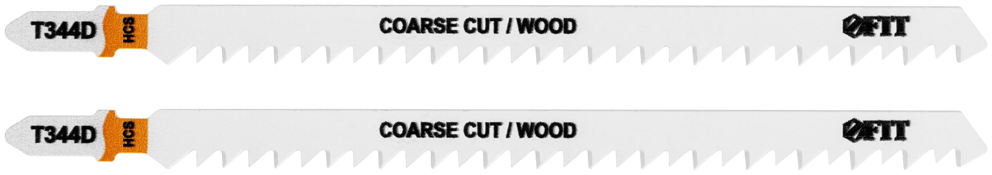 Полотна по дереву, HCS, разведенные, шлифованные зубья 151/126/4 мм (T344D), 2 шт.