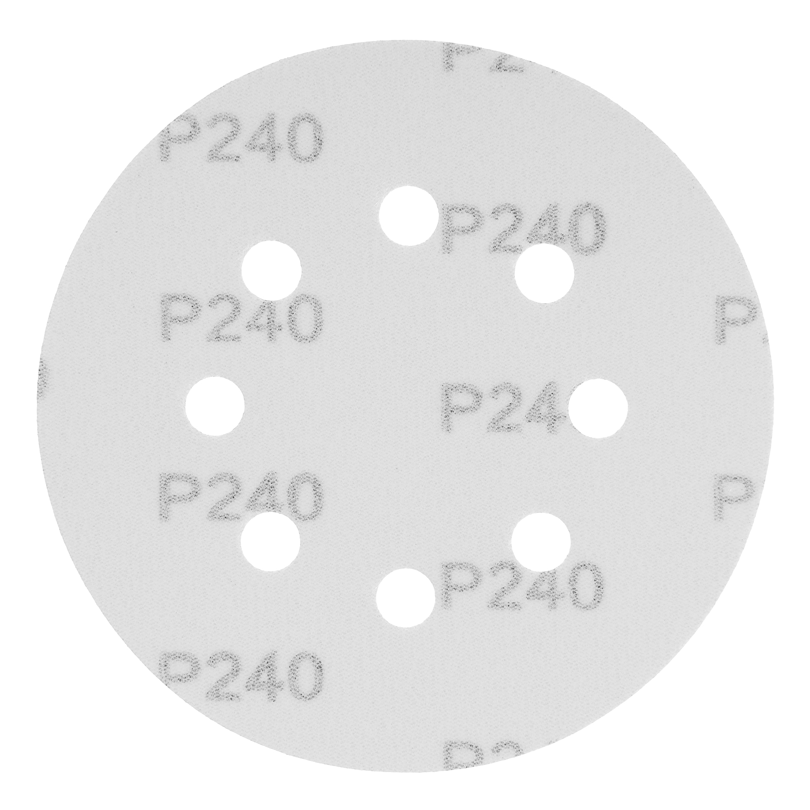 Круг абразивный на ворсовой подложке под "липучку", перфорированный, P 240, 125 мм, 5 шт Matrix