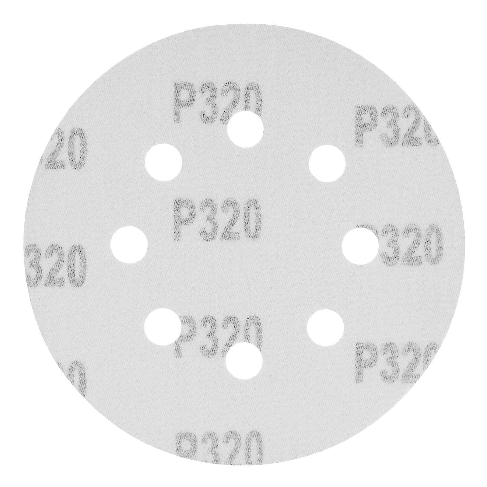 Круг абразивный на ворсовой подложке под "липучку", перфорированный, P 320, 125 мм, 5 шт Matrix
